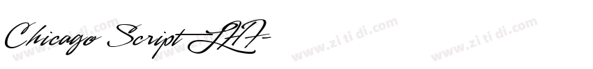 Chicago Script LHF字体转换